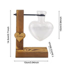 GobekUsa Heart Shape Hydroponic Glass Vase - Home Decor
