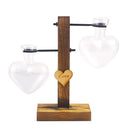 GobekUsa Heart Shape Hydroponic Glass Vase - Home Decor
