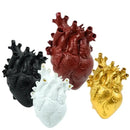 Anatomical heart shape resin vase living room decor by Decorbites