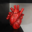 Anatomical heart shape resin vase living room decor by Decorbites