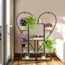 GobekUsa Heart Shaped 6-Tier Metal Plant Stand