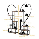 GobekUsa Heart Shaped 6-Tier Metal Plant Stand