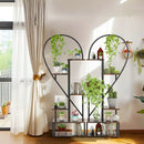 GobekUsa Heart Shaped 6-Tier Metal Plant Stand