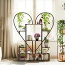 GobekUsa Heart Shaped 6-Tier Metal Plant Stand