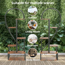 GobekUsa Heart Shaped Plant Stand with Hooks