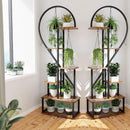 GobekUsa Heart Shaped Plant Stand with Hooks