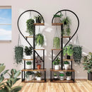 GobekUsa Heart Shaped Plant Stand with Hooks