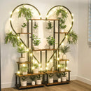 GobekUsa Heart Shaped Plant Stand with Hooks