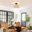 GobekUsa Hemp Rope Ceiling Light for Home Decor
