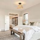GobekUsa Hemp Rope Ceiling Light for Home Decor