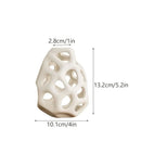 GobekUsa Hollow Out Ceramic Vase - Nordic Style