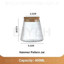 Modern clear glass flower pots with wood base living room planters by Decorbites