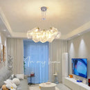 GobekUsa Iced Crystal Chandeliers: Nordic Milan LED Hanging Lights for Living Room