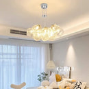 GobekUsa Iced Crystal Chandeliers: Nordic Milan LED Hanging Lights for Living Room