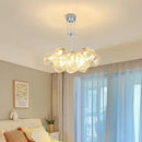 GobekUsa Iced Crystal Chandeliers: Nordic Milan LED Hanging Lights for Living Room