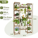 GobekUsa Indoor Plant Grow Lights with 12 Tiers, 62.2'' Tall