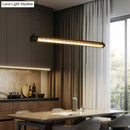 GobekUsa Industrial Black Cage Island Pendant - Tubular Design for Dining Room Ceiling