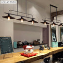 GobekUsa Industrial Black Finish Flared Hanging Lamp with 3 Lights - Perfect for Restaurants!