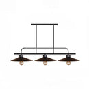 GobekUsa Industrial Black Finish Flared Hanging Lamp with 3 Lights - Perfect for Restaurants!