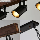 GobekUsa Industrial Black Metal Island Light Fixture - 5-Light Kitchen Hanging Lamp