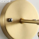GobekUsa Industrial Brass Sconce with Clear Textured Glass Dome - One Light Lighting Fixture
