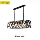 GobekUsa Industrial Chandelier Retro Loft Bar Restaurant Pendant Lamp Ceiling Lamp