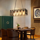 GobekUsa Industrial Chandelier Retro Loft Bar Restaurant Pendant Lamp Ceiling Lamp