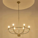 GobekUsa Industrial Chandelier Light: Retro Iron Pendant Lamp for Living Room, Kitchen, Restaurant