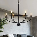 GobekUsa Industrial Chandelier Light: Retro Iron Pendant Lamp for Living Room, Kitchen, Restaurant