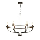 GobekUsa Industrial Chandelier Light: Retro Iron Pendant Lamp for Living Room, Kitchen, Restaurant