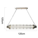 GobekUsa Industrial Chandelier for Loft Bar Cafe Retro Decor