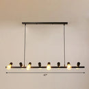 GobekUsa Industrial Iron Ceiling Light: Black Naked Bulb Pendant Spotlight for Dining Room Island