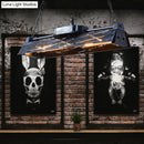 GobekUsa Industrial Metal 4-Light Suspension Lamp with Hollow-out Design for Dining Room Island
