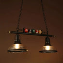 GobekUsa Industrial Metal Billiards Island Light for Restaurants with Bowl Shade
