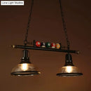 GobekUsa Industrial Metal Billiards Island Light for Restaurants with Bowl Shade