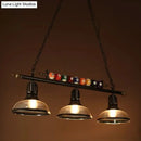 GobekUsa Industrial Metal Billiards Island Light for Restaurants with Bowl Shade