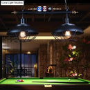 GobekUsa Industrial Metal Billiards Island Light for Restaurants with Bowl Shade