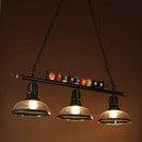 GobekUsa Industrial Metal Billiards Island Light for Restaurants with Bowl Shade