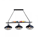 GobekUsa Industrial Metal Billiards Island Light for Restaurants with Bowl Shade