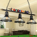 GobekUsa Industrial Metal Island Pendant Light Fixture with Shaded Design and Billiard Decoration