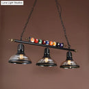 GobekUsa Industrial Metal Island Pendant Light Fixture with Shaded Design and Billiard Decoration