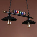 GobekUsa Industrial Metal Island Pendant Light Fixture with Shaded Design and Billiard Decoration