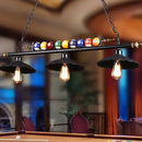 GobekUsa Industrial Metal Island Pendant Light Fixture with Shaded Design and Billiard Decoration