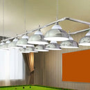 GobekUsa Industrial Metal Mirrored Bowl Pendant Light - Suspended Lighting Fixture for Billiard Room or Island