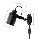 GobekUsa Industrial Plug In Wall Sconce