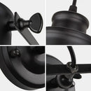 Industrial black & gold aleah wall sconce bedroom light