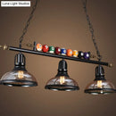 GobekUsa Industrial Style Black Metal Billiard Light Pendant for Restaurant Island