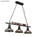 GobekUsa Industrial Style Black Metal Billiard Light Pendant for Restaurant Island