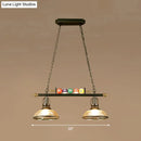 GobekUsa Industrial Style Black Metal Billiard Light Pendant for Restaurant Island