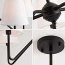 GobekUsa Industrial Style Chandelier for Home Living Room Decor Lighting
